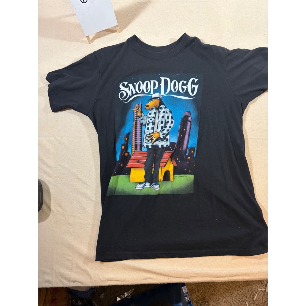 Joe Cool Snoop Dogg Tha Dogg Collection Graphic T-Shirt Mens Medium Black‎ 2023